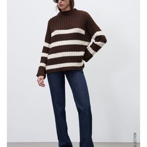 Zara Striped knit sweater in size M-L